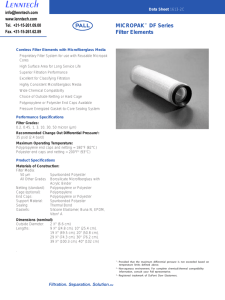 Lenntech MICROPAK DF Series Filter Elements