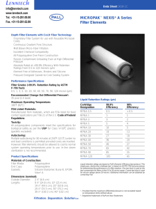 MICROPAK NEXIS A Series Filter Elements