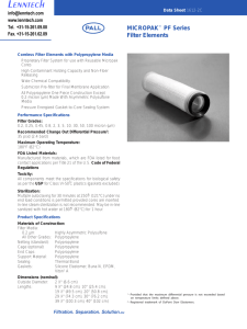 Lenntech MICROPAK PF Series Filter Elements