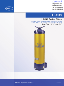 UR619 Series Filters Datasheet | Lenntech