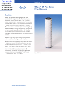 Lenntech Ultipor GF Plus Series Filter Elements