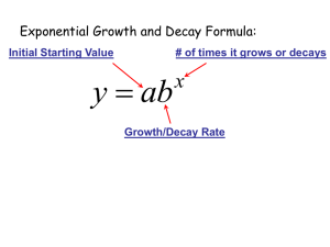 Exponential Growth & Decay: Formulas & Examples