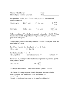 Chapter 8 Test Review       ... Show all your work for full credit.    ...