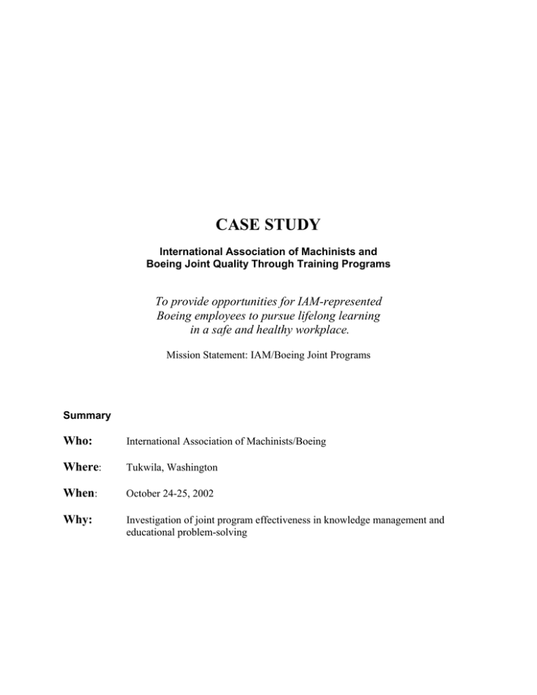 boeing company case study