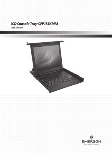 LCD Console Tray CFP185KMM User Manual