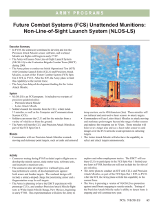 Future Combat Systems (FCS) Unattended Munitions: Non-Line-of-Sight Launch System (NLOS-LS)