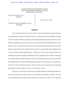 IN THE UNITED STATES DISTRICT COURT BROWNSVILLE DIVISION