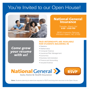 You’re Invited to our Open House! National General Insurance Come grow