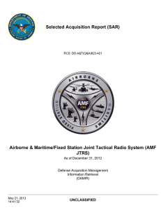 Selected Acquisition Report (SAR)