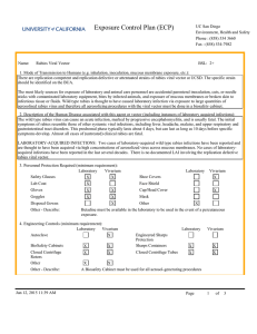 Exposure Control Plan (ECP)