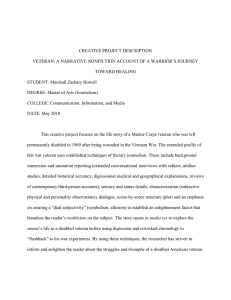 CREATIVE PROJECT DESCRIPTION TOWARD HEALING