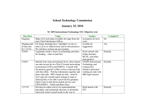 School Technology Commission January 25, 2010