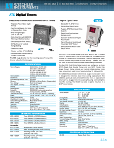 ATC Digital Timers NEW