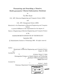 Formatting and  Searching  a  Massive,