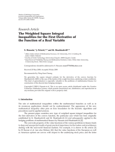 Hindawi Publishing Corporation Journal of Inequalities and Applications
