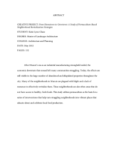 ABSTRACT  From Hometown to Growtown: A Study of Permaculture-Based