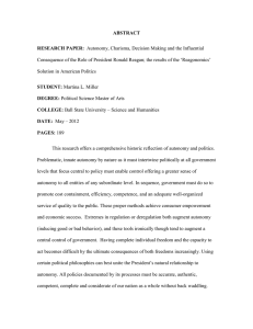 ABSTRACT RESEARCH PAPER: Solution in American Politics