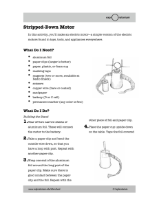 Stripped-Down Motor