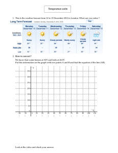 Temperature units