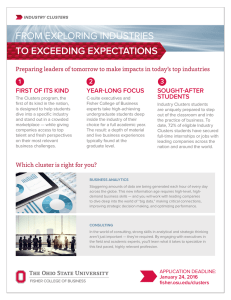 FROM EXPLORING INDUSTRIES TO EXCEEDING EXPECTATIONS 1 2