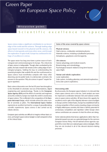 Green Paper on European Space Policy