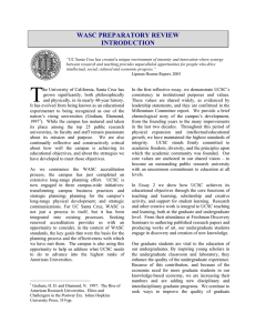 WASC PREPARATORY REVIEW INTRODUCTION