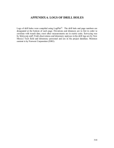 APPENDIX 6. LOGS OF DRILL HOLES