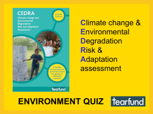 ENVIRONMENT QUIZ C E D