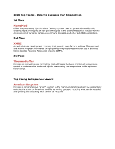 NanoMed  2008 Top Teams - Deloitte Business Plan Competition 1st Place