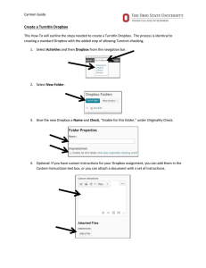 Create a TurnItIn Dropbox