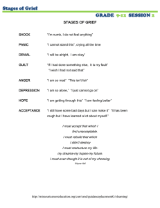 Stages of Grief GRADE SESSION