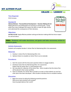 Grade 12 Lesson Plan: Decision Making & Goal Setting