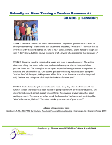 Friendly vs. Mean Teasing – Teacher Resource #1 GRADE LESSON
