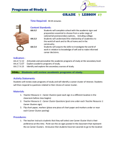Programs of Study 2  GRADE LESSON