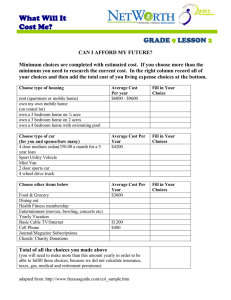 What Will It Cost Me?  GRADE
