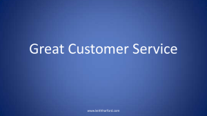 Great Customer Service www.keithharford.com
