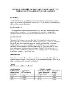 DREXEL UNIVERSITY ANIMAL CARE AND USE COMMITTEE