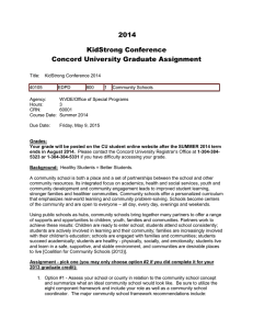2014 KidStrong Conference Concord University Graduate Assignment