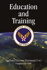 Education and Training Air Force Doctrine Document 24.3