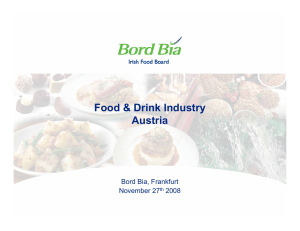 Food &amp; Drink Industry Austria Bord Bia, Frankfurt November 27