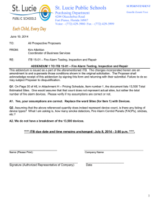 St. Lucie Public Schools Purchasing Department  4204 Okeechobee Road