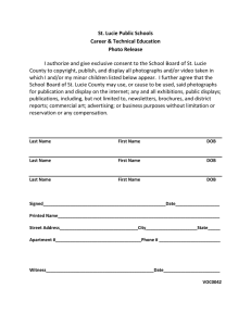 St. Lucie Public Schools Career &amp; Technical Education Photo Release