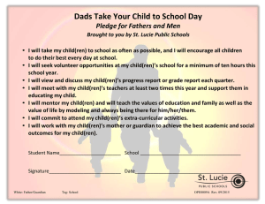Dads Take Your Child to School Day