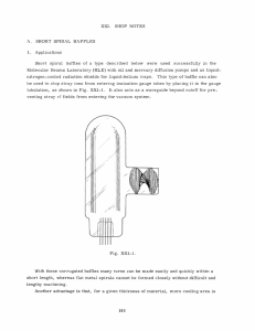 XXI. SHOP  NOTES A. SHORT  SPIRAL  BAFFLES
