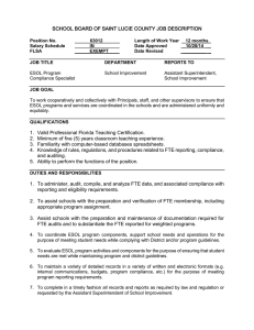 SCHOOL BOARD OF SAINT LUCIE COUNTY JOB DESCRIPTION