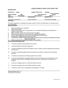 SCHOOL BOARD OF SAINT LUCIE COUNTY JOB DESCRIPTION
