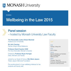 Wellbeing in the Law 2015 Panel session