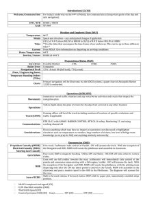 Introduction (CO/XO)  Welcome/Command Aim ETD / ETR
