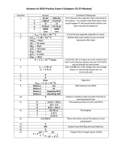 Answers to 2016 Practice Exam II (chapters 25‐27+Review)   