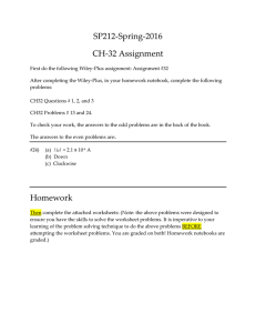 SP212‐Spring‐2016  CH‐32 Assignment 